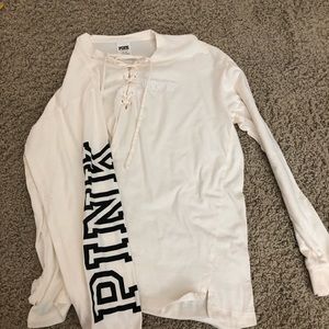 Long sleeve tie up chest